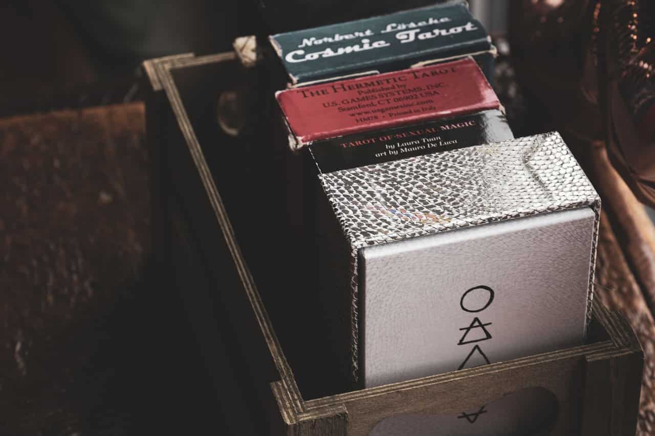 tarot decks in a box