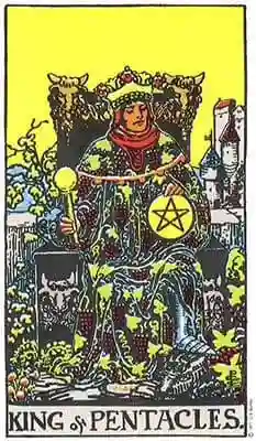 king of pentacles from the rider-waite-smith deck