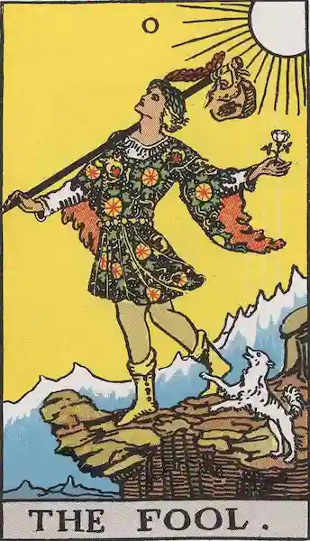 the fool from the rider waite smith deck