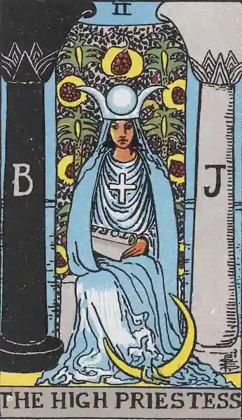 The High Priestess from the Rider-Waite-Smith deck
