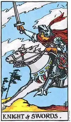 Knight of Swords Rider-Waite-Smith tarot deck