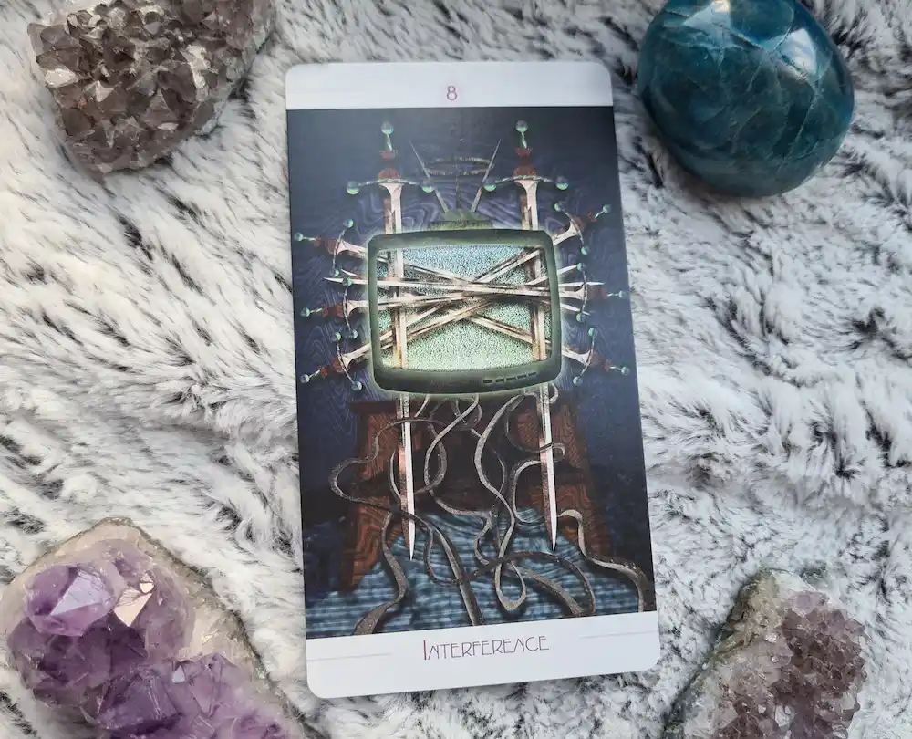 Upright Eight of Swords
