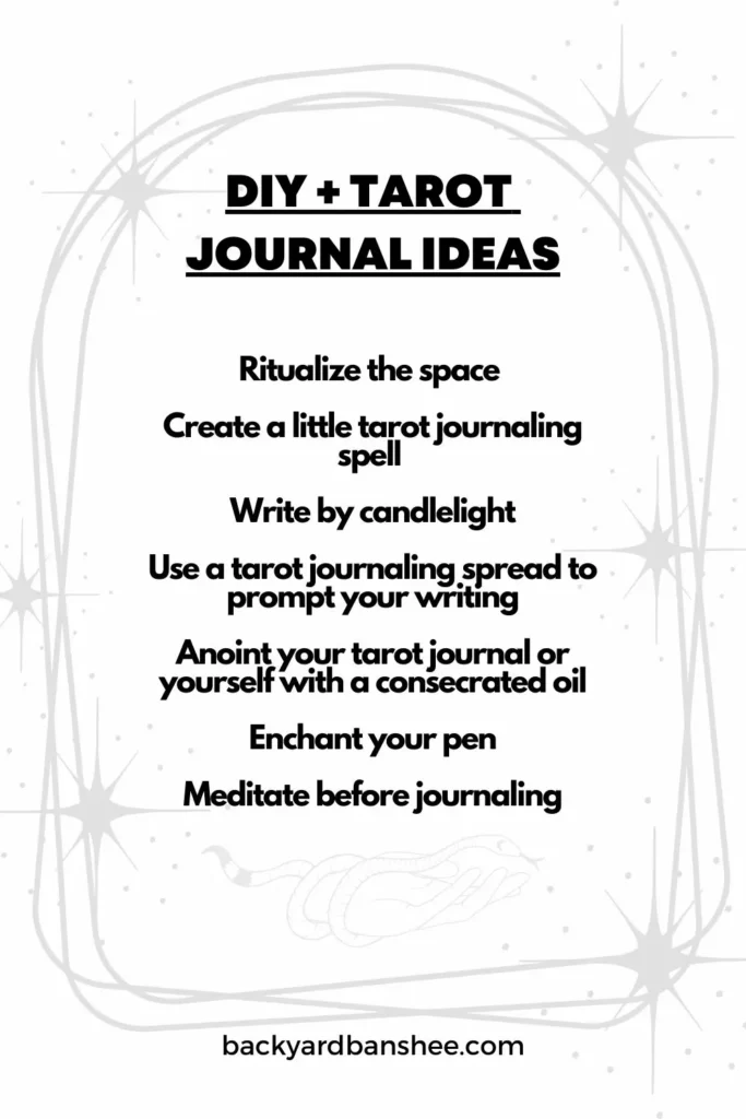 DIY Tarot Journal Ideas, Tarot Journal Examples and Tips