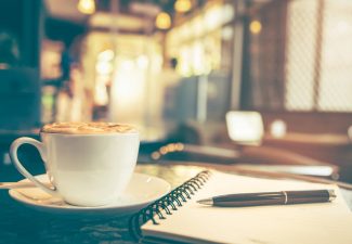 coffee and notepad